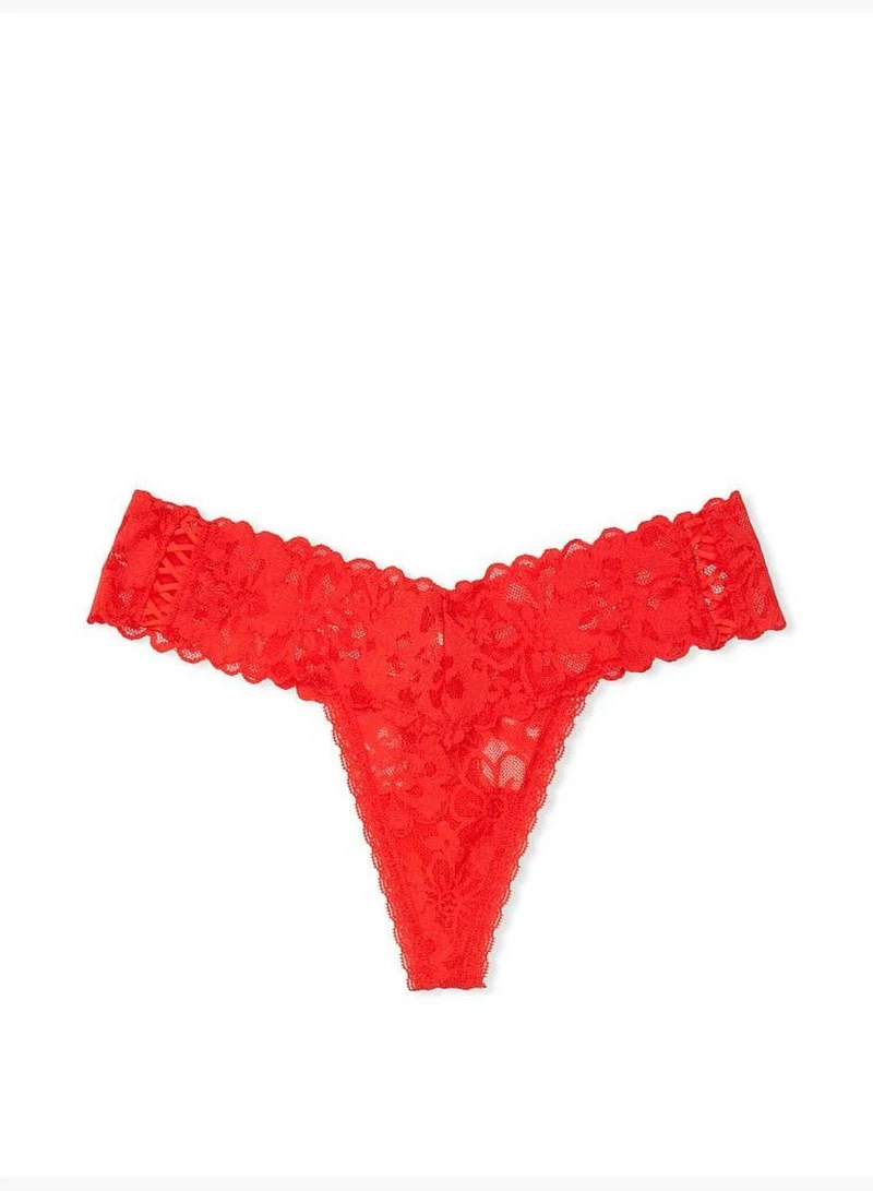 Victoria's Secret Double Lace-up Thong Panty