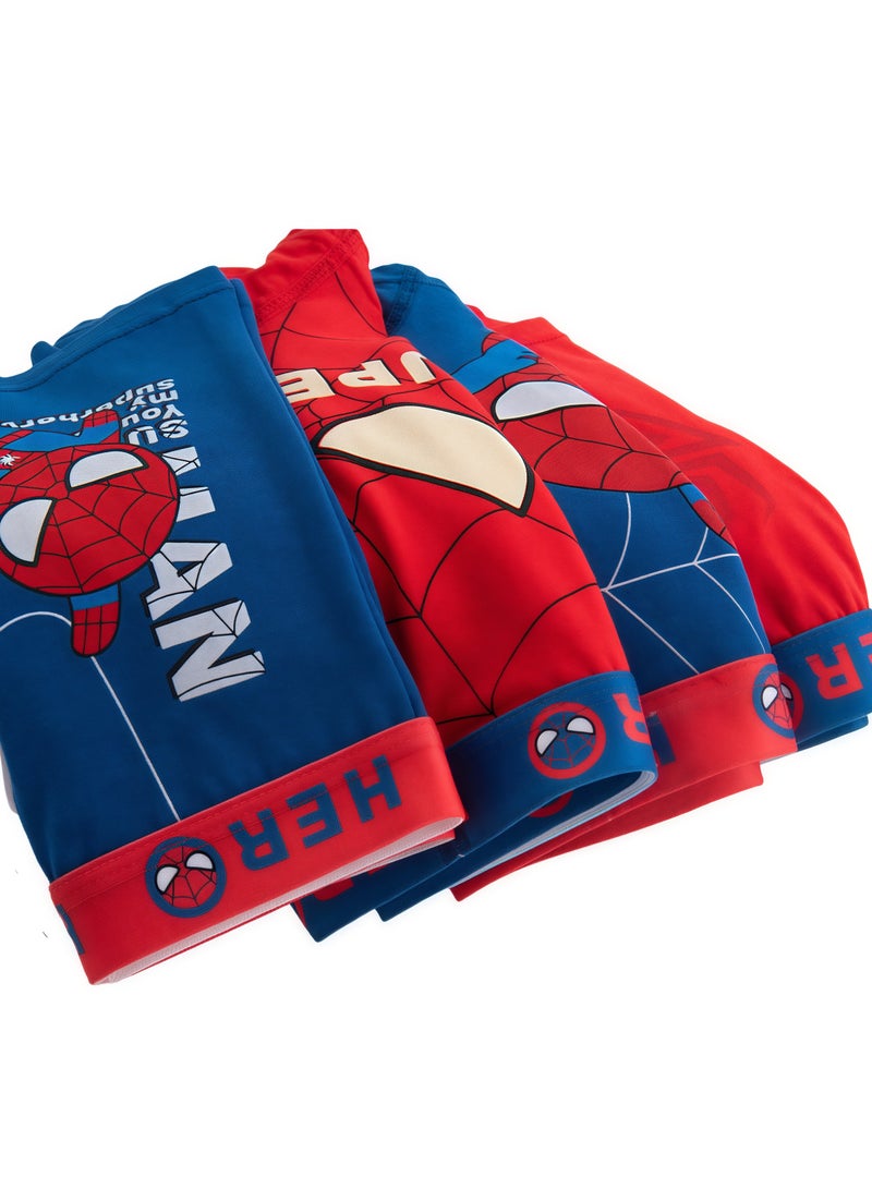 B.JOBSEN Boy Spider Man cartoon pure cotton children's student boxer underwear * 4 pieces  - Image 4