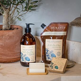 Durance Pine Olive Wood Marseille Liquid Soap 500ml ParabenFree Hand Body Wash With Olive Oil Red Rice Extract Vegan Friendly Shower Gel - Image 5