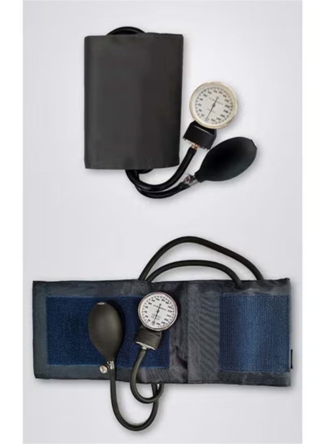 مقياس ضغط الدم اليدوي مع مجموعة سماعة طبية أحادية الرأس - نوع الذراع، قرص - نوع لمراقبة معدل ضربات القلب والتشخيص الطبي، نوع لاسائلي مع سماعة طبية أحادية الرأس - Image 5