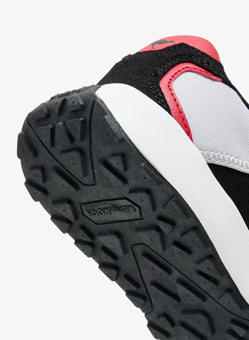 kangaROOS BLACK Boys' Colourblock Sports Shoes with Hook and Loop Closure for Men | Best Price UAE