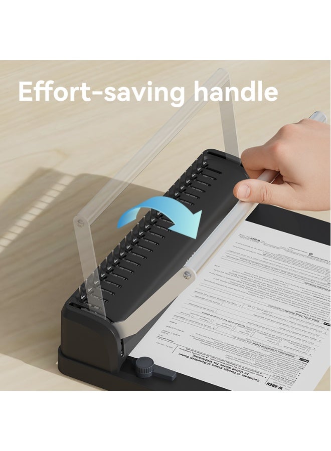 Deli T311 8 Sheets A4 Metal Comb Binding machine - Image 3