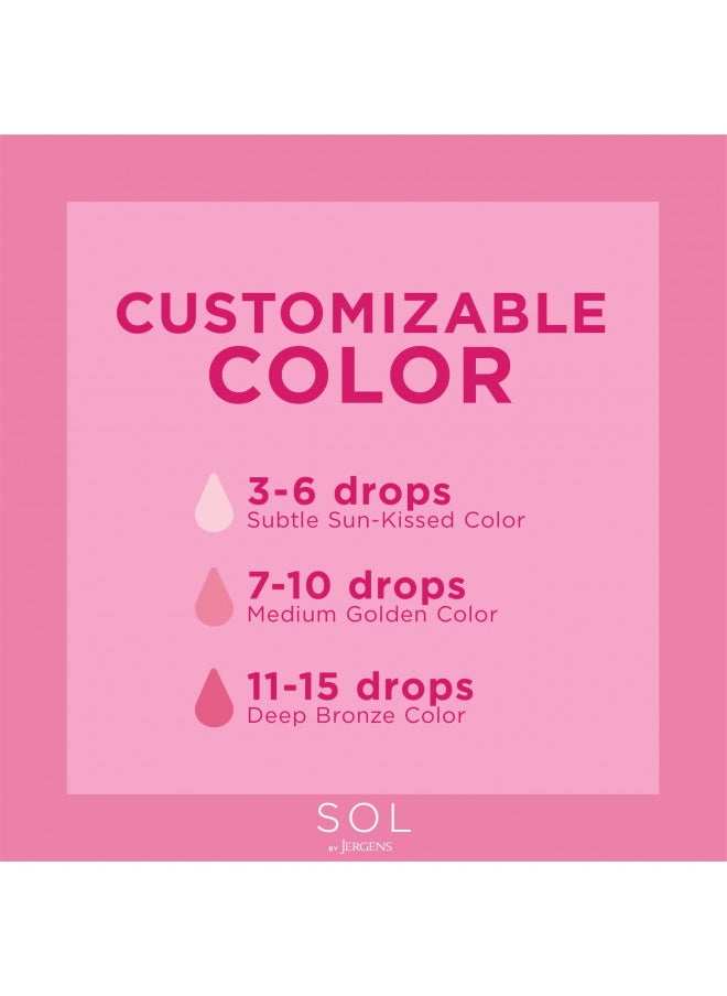 Jergens - Jergens SOL Deeper by the Drop Self Tanning Drops, Tanning Water, Add to Lotions, Serums, and Oils for Custom Tan, for Year-Round Glow, 1 Fluid Ounce - Image 1