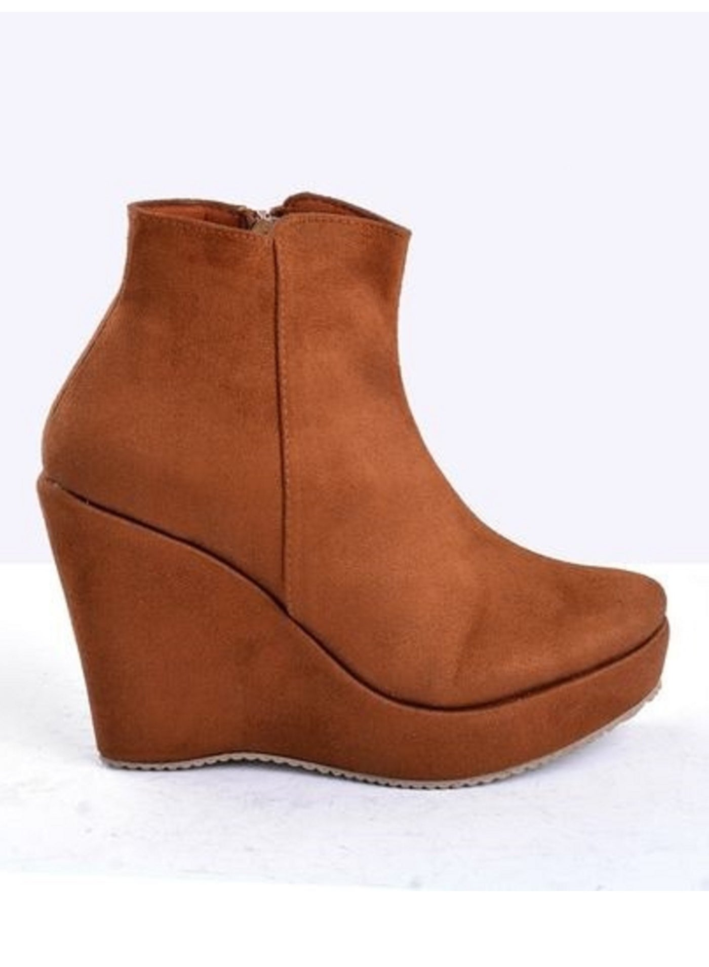 Suede wedge heel boots - Havan BW-10