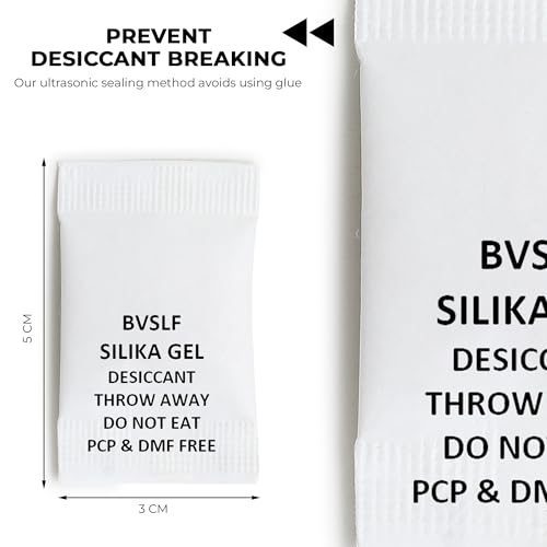 bvslf Silica Gel 5gm Pouch 200 pcs Pack 1 KG Pack, Moisture absorbents, Dehumidifier Silika Gel Bags for Moisture, Room, Kitchen, Wardrobe, Cupboard, car, Bedroom, Camera, Lenses, Shoes - Image 3