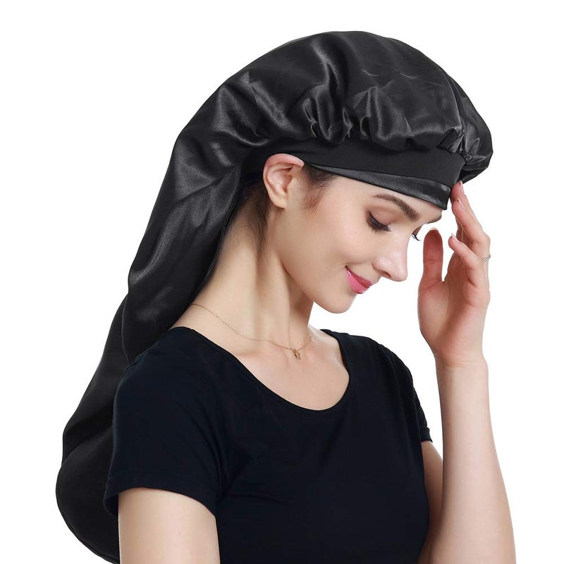 Large Satin Cap for Braids Natural Hair Curly Hair Sleeping