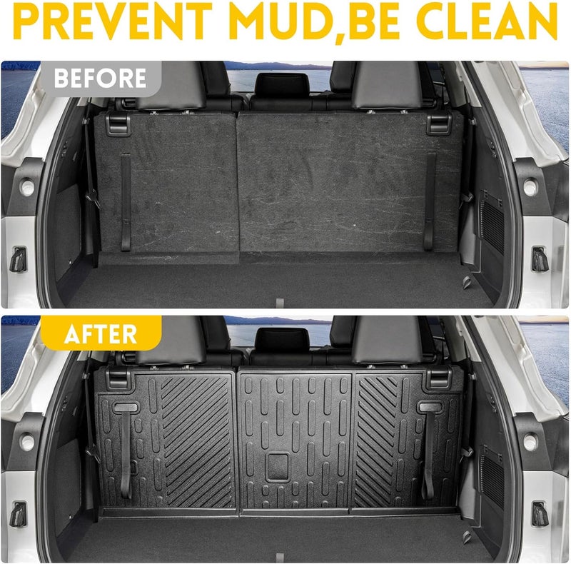 JTYZSM Backrest Mat for 2020-2025 Toyota Highlander - All Weather TPE Cargo Liner - Image 2