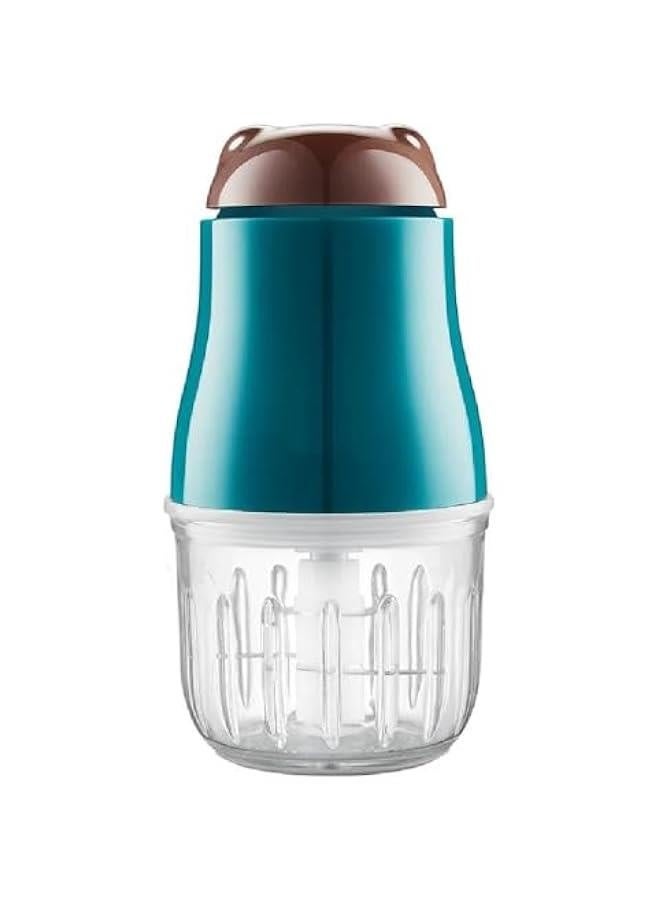 Small Mixer Grinder Set, Portable Efficient Multifunctional Food Grinder, Easy to Portable Cooking Cup Set Of, Efficient Food Processor with Glass Bowl for Chopping Fruits, Vegetables, Salads - Image 1