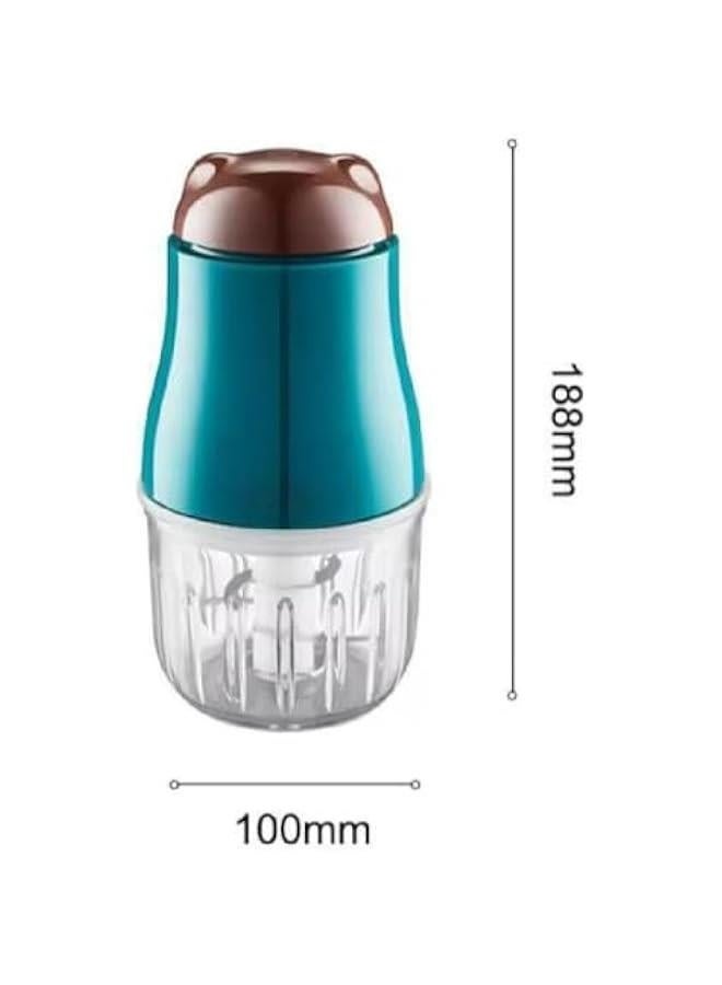 Small Mixer Grinder Set, Portable Efficient Multifunctional Food Grinder, Easy to Portable Cooking Cup Set Of, Efficient Food Processor with Glass Bowl for Chopping Fruits, Vegetables, Salads - Image 5