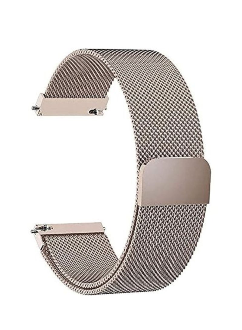ten.tech 20mm Magnetic Band Compatible with Samsung Galaxy Gear Sport Watch 4, 5, 5 Pro, S2 Classic Active 2 40/44mm Stainless Steel Watch Band by TenTech – Starlight - Image 1