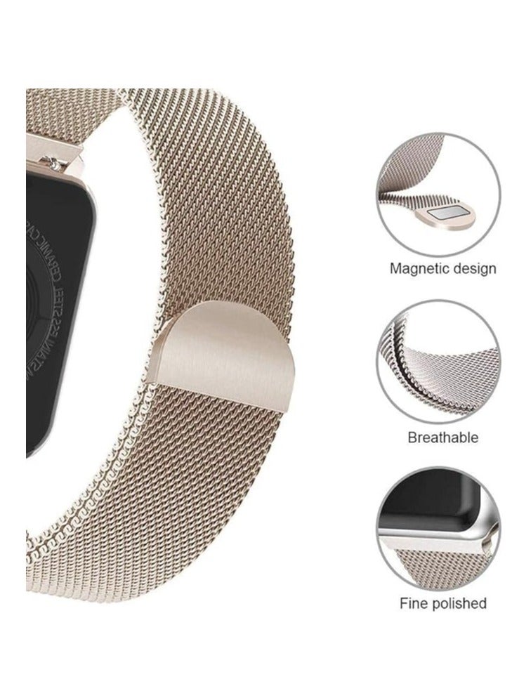 ten.tech 20mm Magnetic Band Compatible with Samsung Galaxy Gear Sport Watch 4, 5, 5 Pro, S2 Classic Active 2 40/44mm Stainless Steel Watch Band by TenTech – Starlight - Image 4
