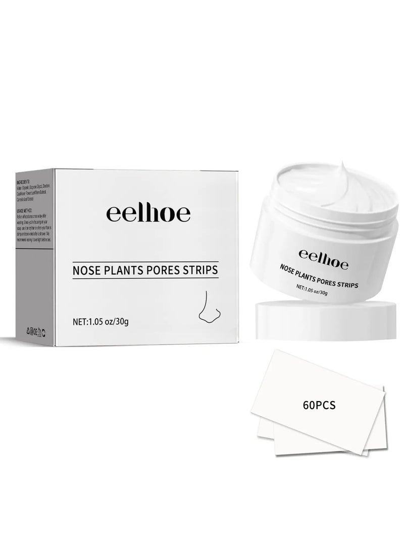 EELHOE Nose Plants Pore Strips, Deep Cleaning And Shrink Pores, Absore Grease, Remove Blackheads Nose Patch 30g  - Image 1