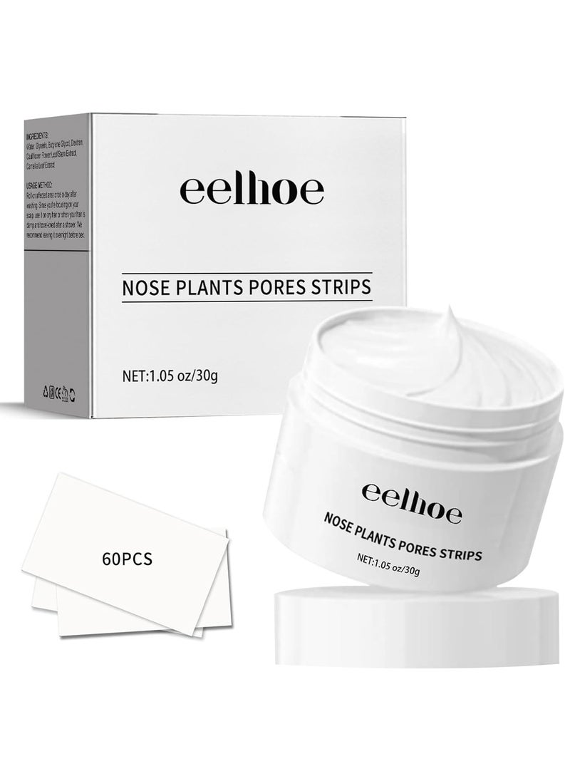 EELHOE Nose Plants Pore Strips, Deep Cleaning And Shrink Pores, Absore Grease, Remove Blackheads Nose Patch 30g  - Image 2