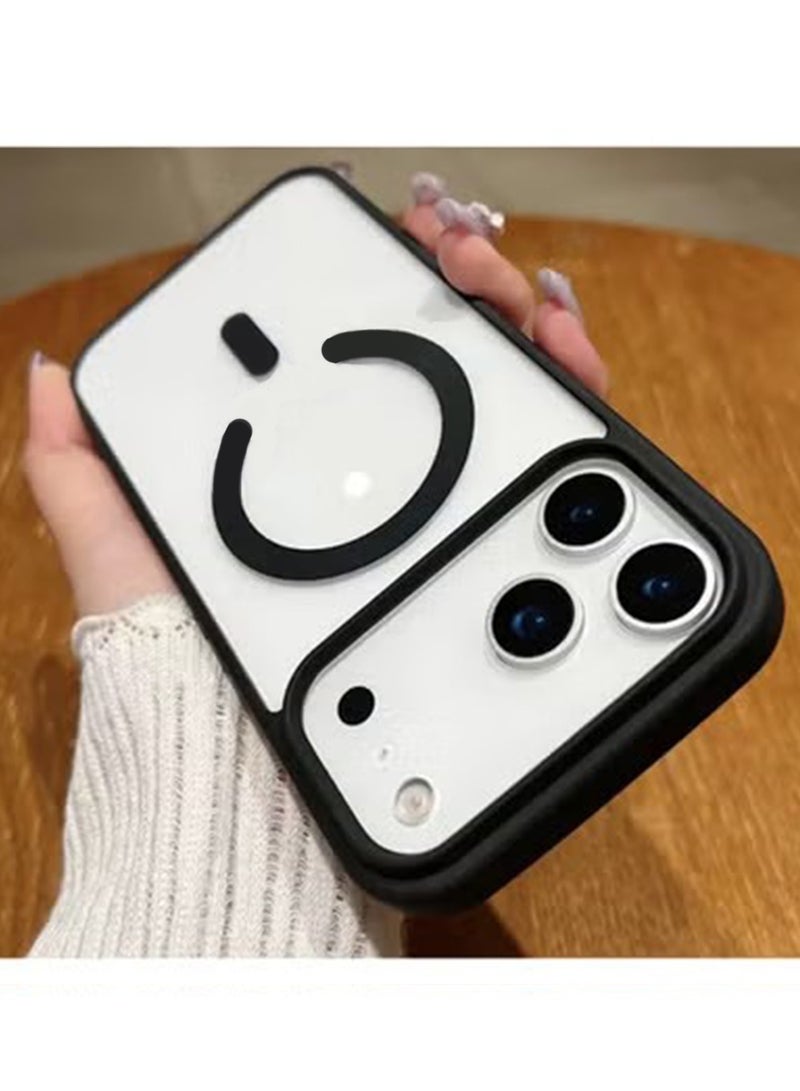 X-level Magnetic Case for iPhone 17 Pro Max Protector,Cover Compatible with Magsafe, Yellowing Resistant, Full Protection Slim Anti-Scratch Soft TPU Bumper Phone Case for iPhone 17 Pro Max , Clear Black - Image 1