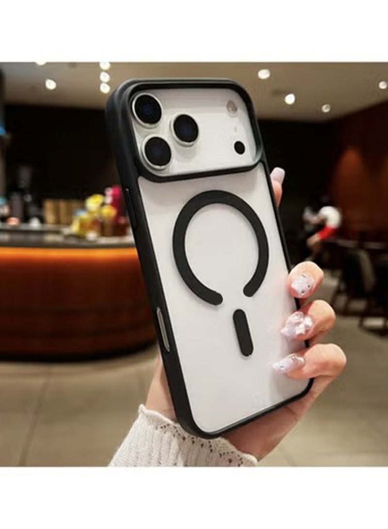 X-level Magnetic Case for iPhone 17 Pro Max Protector,Cover Compatible with Magsafe, Yellowing Resistant, Full Protection Slim Anti-Scratch Soft TPU Bumper Phone Case for iPhone 17 Pro Max , Clear Black - Image 2