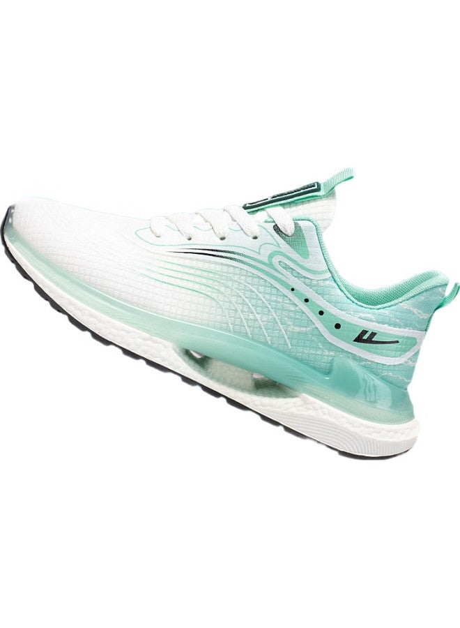 Pull Back أحذية رياضية صيفية للرجال من ووريور، خفيفة الوزن، تمتص الصدمات، قاع ناعم، أحذية جري غير رسمية للرجال باللونين الأبيض والأخضر، مقاس 42 - Image 3