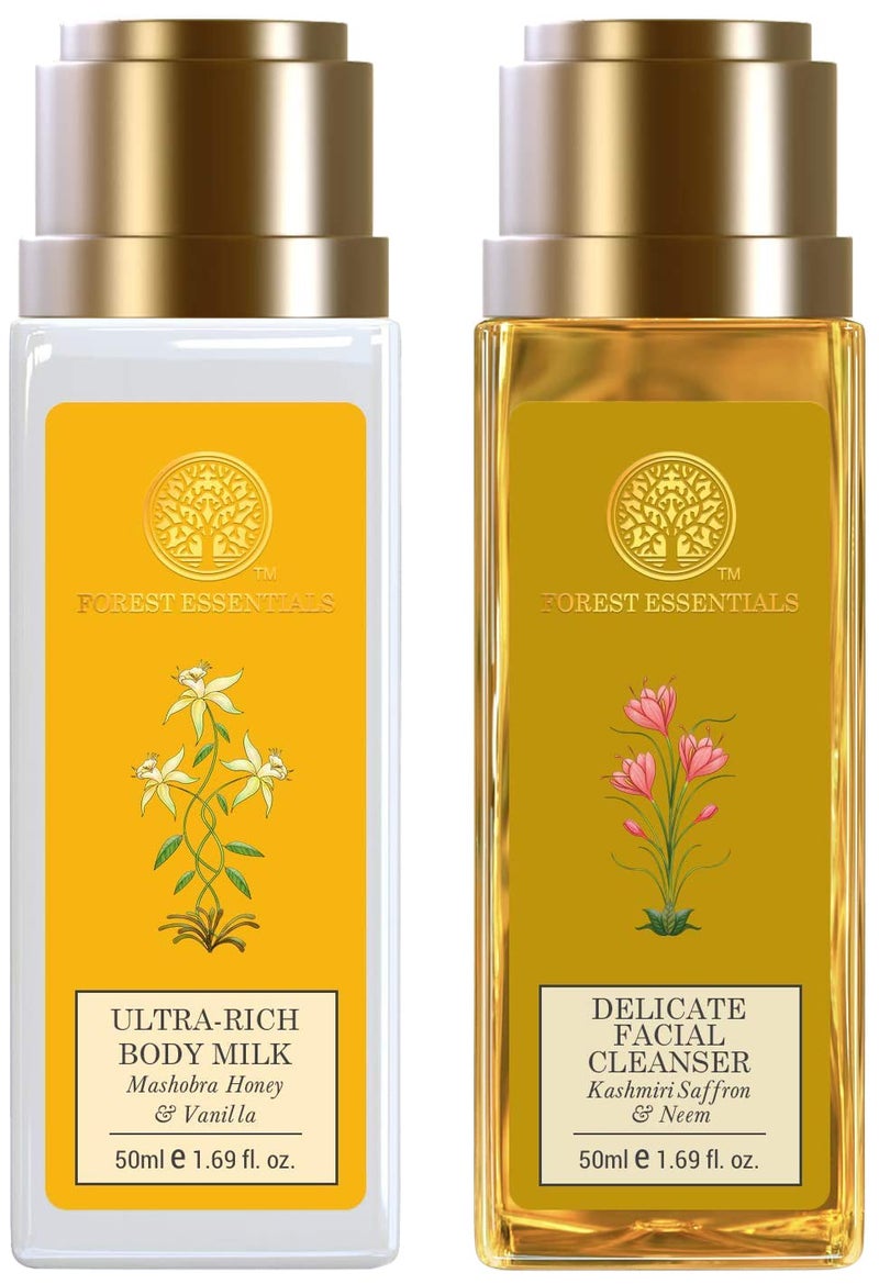 Forest Essentials منظف وجه دقيق من فورست إسينشالز زعفران كشميري نيم - Image 1