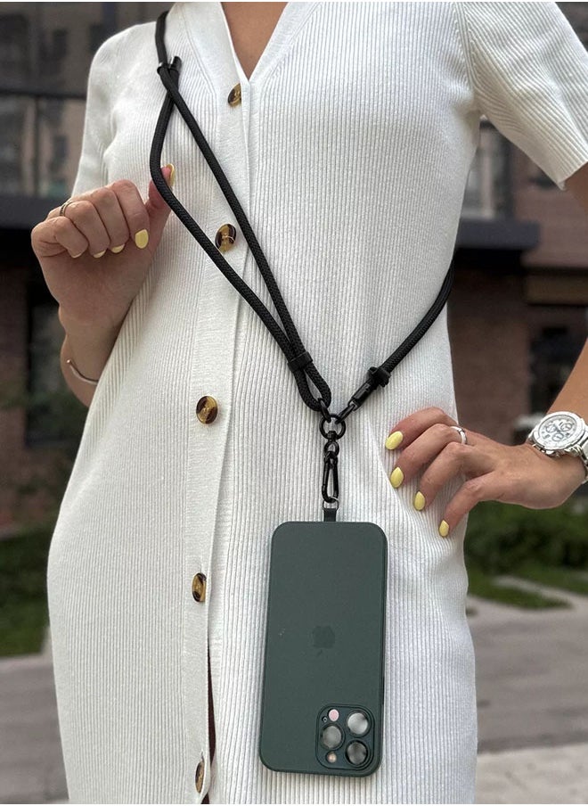 General Cell Phone Lanyard,Adjustable Phone Strap Crossbody,Universal Phone Neck Holder for All Smartphones with Cases  - Image 2