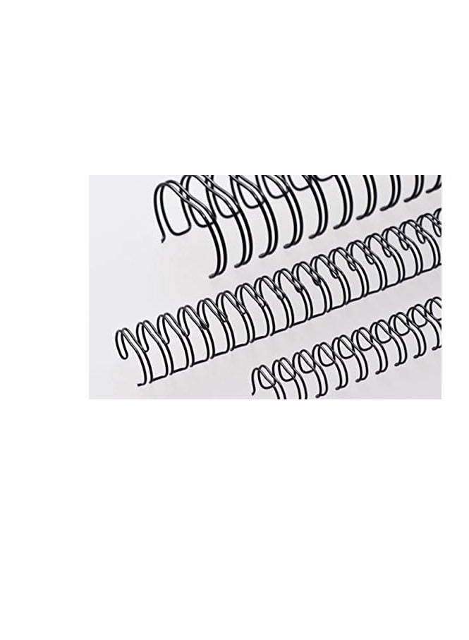 RENZ 100-Pieces Binding Wire A4 2:1 12.7mm 1/2" Black - Image 1