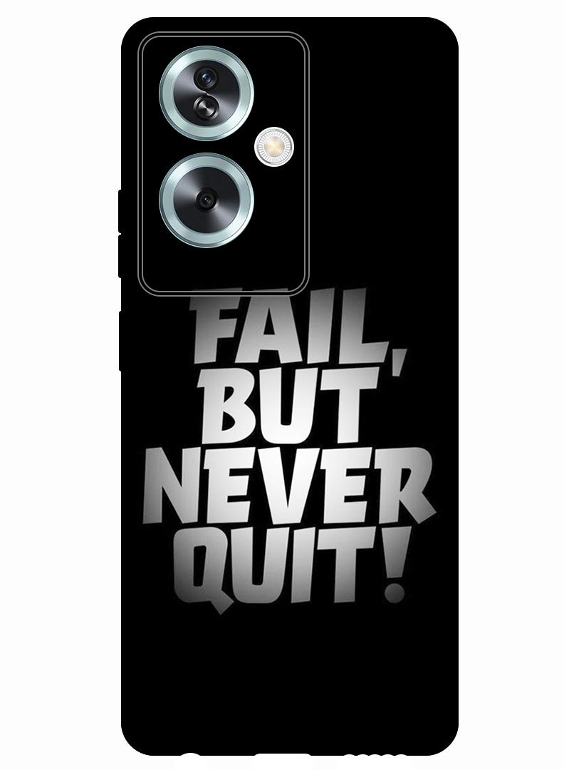 Theodor Protective Case Anti Scratch Shock Proof Bumper Cover For Oppo A79 5G Fail But Never Quit - Image 1