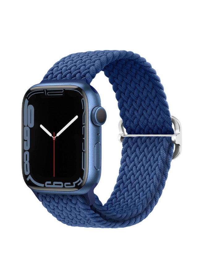 For Apple Apple Iwatch Watch Strap Flat For Rainbow Nylon Woven Slide Buckle Elastic Strap Universal - Image 5