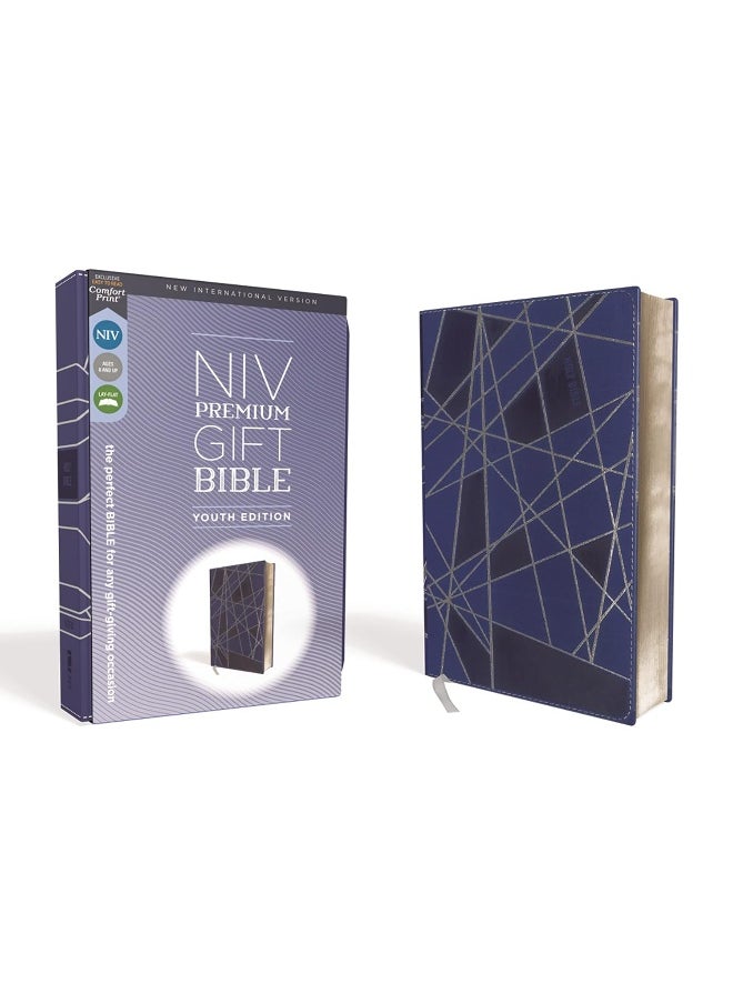 NIV, Premium Gift Bible, Youth Edition, Leathersoft, Blue, Red Letter, Comfort Print: The Perfect Bible for Any Gift-Giving Occasion  - Image 1