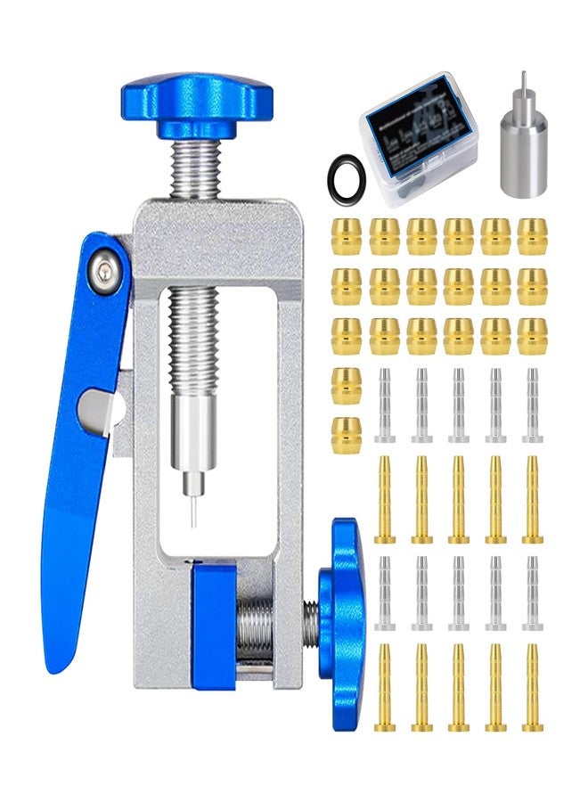 SYWAN Bike Hydraulic Brake Tool Kit, Hydraulic Brake Hose Cutter 2 in 1 Bicycle Hydraulic Line Cutter Bike Brake Hydraulic Hose Fitting Insert Tool Barb Olive Tool Disc Brake Tool Kit for Bicycle - Image 1