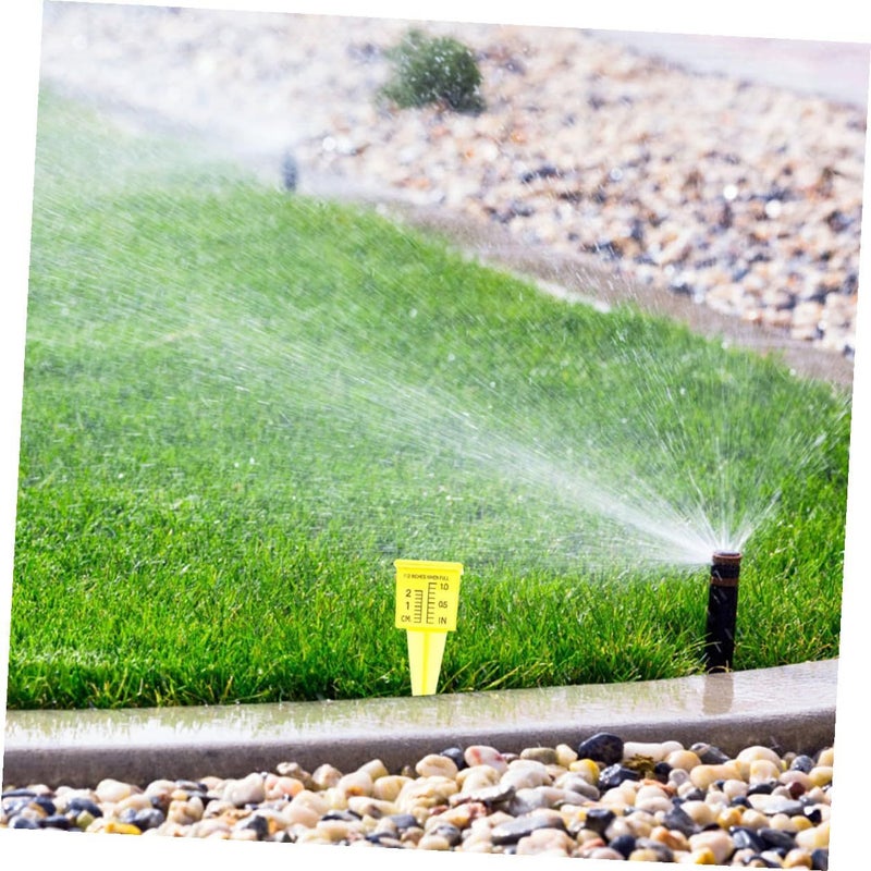 Rain Rain Gauge Water Meter Yellow Wide Mouth Lawn Garden Outdoor Tool - Image 5