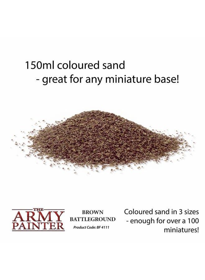 The Army Painter Battlefield Brown Battleground Basing, 150 ml-for Miniature Bases & Terrains -Scenics Static Grass, Model Terrain Grass, Terrain Model Kit Tufts for Bases of Minis - Image 2