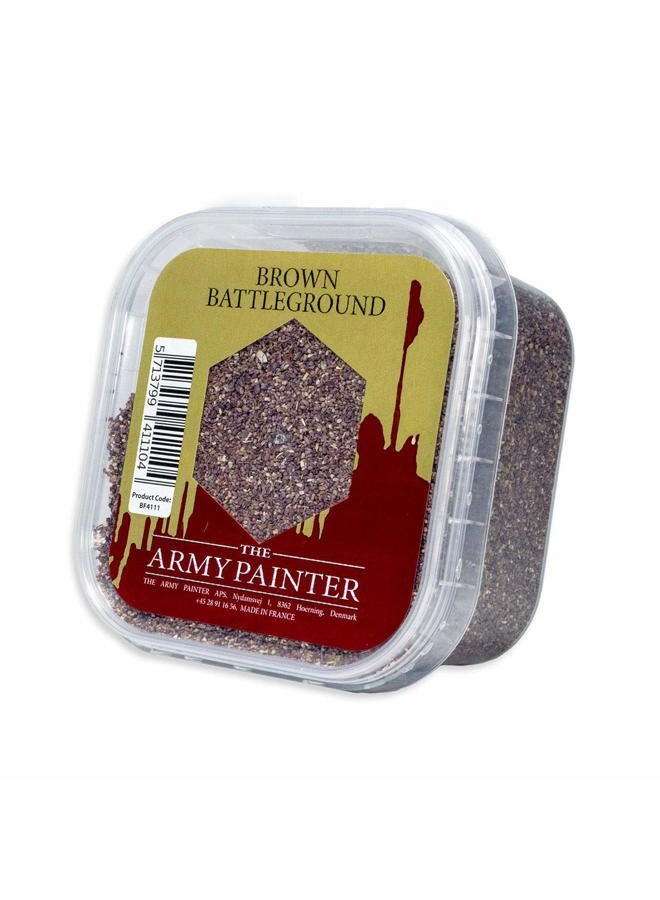 The Army Painter Battlefield Brown Battleground Basing, 150 ml-for Miniature Bases & Terrains -Scenics Static Grass, Model Terrain Grass, Terrain Model Kit Tufts for Bases of Minis - Image 1