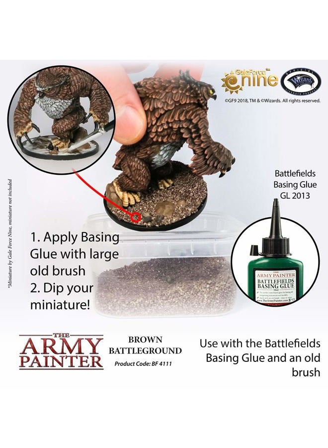 The Army Painter Battlefield Brown Battleground Basing, 150 ml-for Miniature Bases & Terrains -Scenics Static Grass, Model Terrain Grass, Terrain Model Kit Tufts for Bases of Minis - Image 3