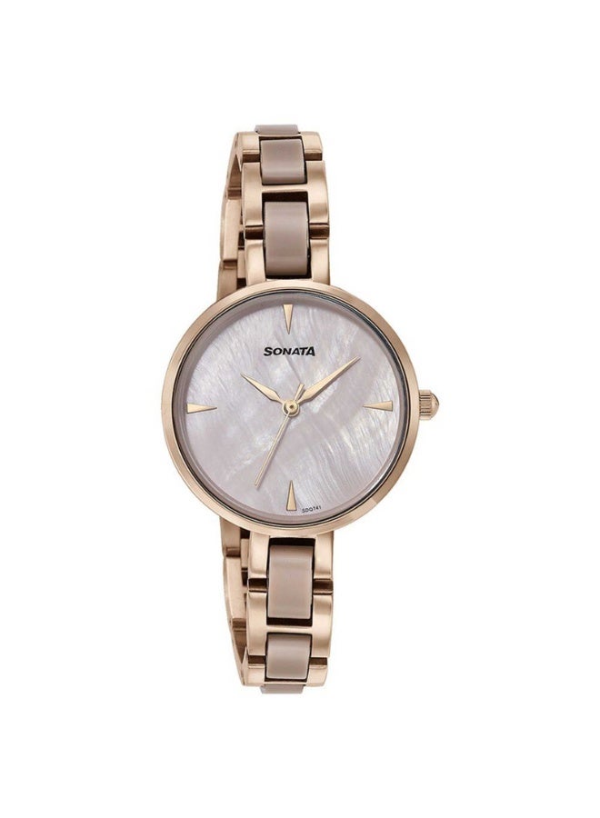 Sonata Women's Watch 87064KD02 – Mother of Pearl Dial, Two-Toned Stainless Steel Strap, Quartz Movement, Elegant & Gift-Ready Timepiece - Image 2