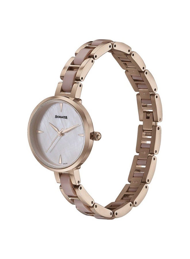 Sonata Women's Watch 87064KD02 – Mother of Pearl Dial, Two-Toned Stainless Steel Strap, Quartz Movement, Elegant & Gift-Ready Timepiece - Image 3