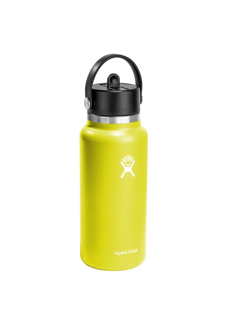 Hydro Flask 32 Oz Wide Flex Straw Cap Bottle - Insulated Stainless Steel - Wide Straw Lid, Non Spill, Leakproof, BPA-Free, Non-Toxic - Image 2