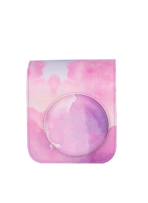 Mini12 Instant Camera Protective Case Dreamy Cloud Blue Pink Shoulder Camera Bag Digital Computer/photography Waterproof Box/bag-Color:Dream Clouds