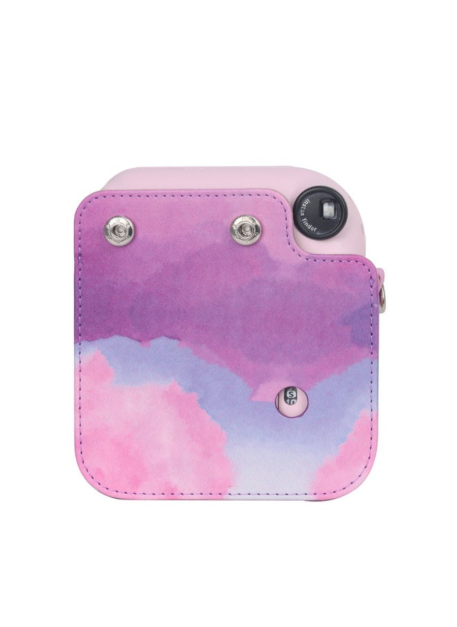 Mini12 Instant Camera Protective Case Dreamy Cloud Blue Pink Shoulder Camera Bag Digital Computer/photography Waterproof Box/bag-Color:Dream Clouds