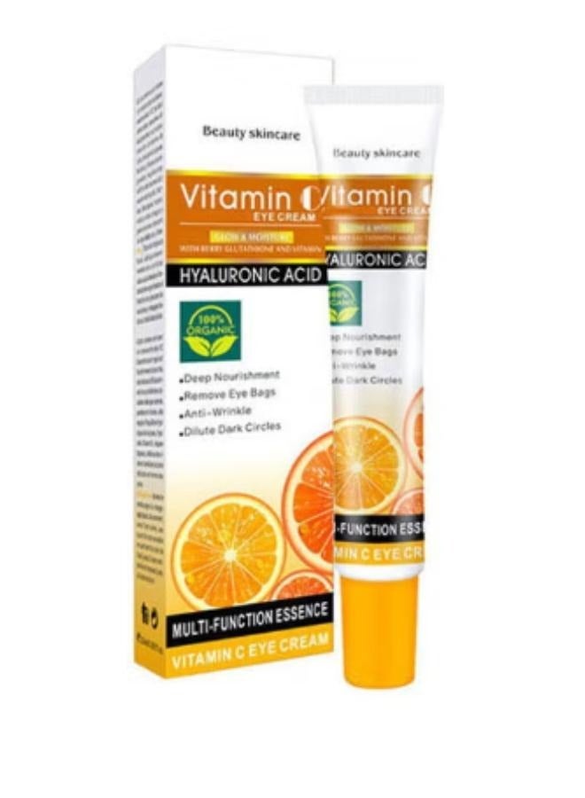 Disaar 2pcs Beauty Anti-Wrinkle Eye Whitening Cream Organic Vitamin C Multicolor 25ml 25ml  - Image 2
