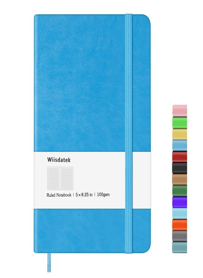 Wiisdatek A5 Notebook with Lined Pages, Hardback Journal Notepad Note Book New Notes Diary Pad for Office School Business Writing 5"×8.25"( Dark green) - Image 1