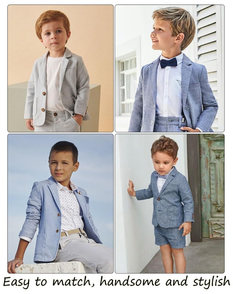 SaiLiiny Boys Lightweight Blazer Two-Buttons Boy Suit Sport Coat for School Navy Blue Blazer for Boy Size 12 - Image 5