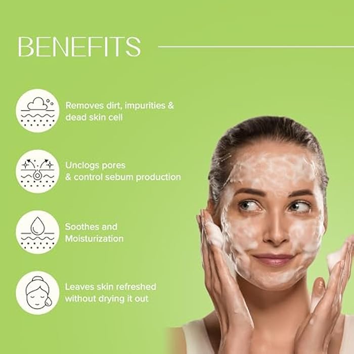 KLAVUU Phytoncide Mild pH Balancing Facial Cleanser - pH 5.5 Mild Foaming Cleanser with Panthenol for Strengthening Skin Barrier Face Wash - 5.07floz - Image 3