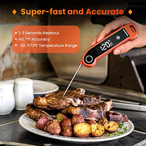 SMARTRO ST49 Digital Thermocouple Instant-Read Meat Thermometer with Ambidextrous Backlit for Food, Grilling, BBQ, Kitchen Cooking, Oil Deep Frying and Candy - Image 3