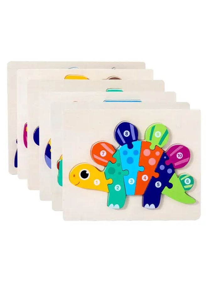 Stegosaurus 3D Wooden Puzzle Educational Number Board Learning Toy For Kids - Image 5