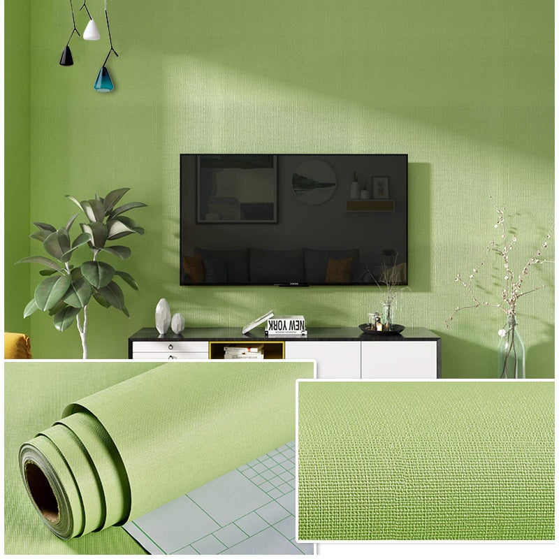 Wolpin Pastel Green Wallpaper 45x300 cm DIY Self Adhesive Wall Sticker for Living Room Home Interior Trendy Decorative PVC Sheet Modern Design Peel and Stick Home Décor Roll - Image 3