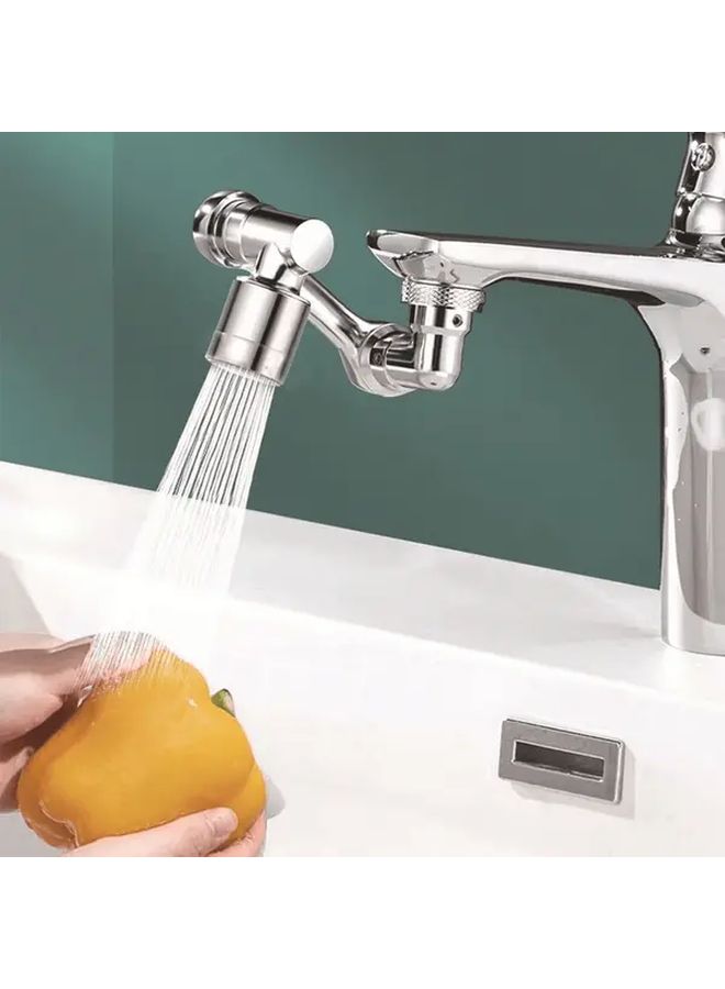 Rotating Silvery Kitchen Faucet Nozzle Water Saving Extendable Sink Arm - Image 3