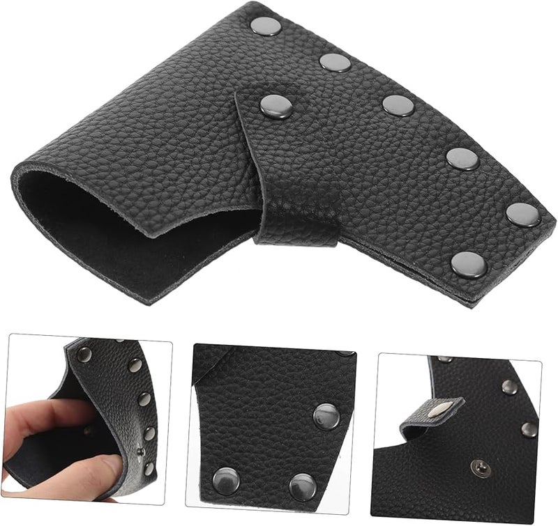 حافظة فأس من الجلد لتغطية الفأس لحماية في الهواء الطلق للتخييم والمشي لمسافات طويلة والتقسيم - Image 4