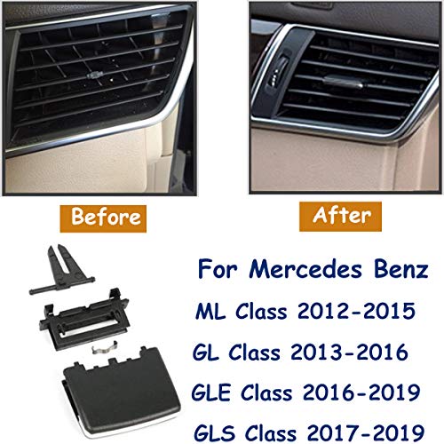TTCR-II Front AC Vent Outlet Tab for Mercedes Benz, 1 PC Front Left/Right Air Grille Clip for Mercedes Benz W166 ML Class 2012-2015 GLE Class 2016-2019 X166 GL Class 2013-2016 GLS Class 2017-2019 - Image 5