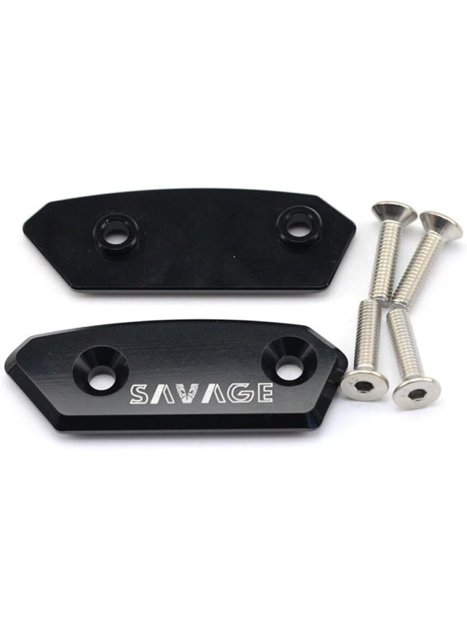 Savage Gear Black Mirror Hole Covers for Suzuki GSX-R 1000 - Image 1