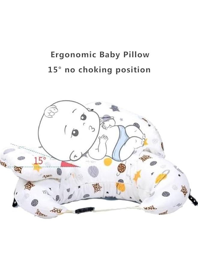 HOOKOR Durku Nursing Pillow for Breastfeeding, Breast Feeding Pillow for Mom & Baby Support, Removable Cotton Cover, Adjustable Waist Strap, Newborn Essentials Must Haves,Baby Pillow (Style B)  - Image 3