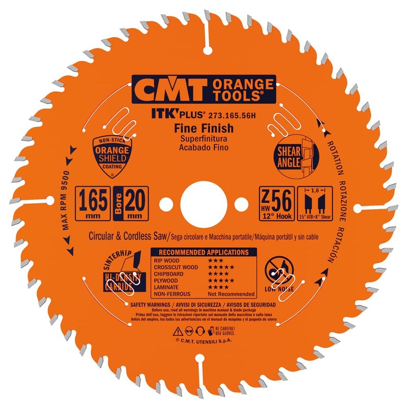 CMT ORANGE TOOLS 27316556H ITK Plus Saw Blade 612x00630039x20mm58 Z56 - Image 2