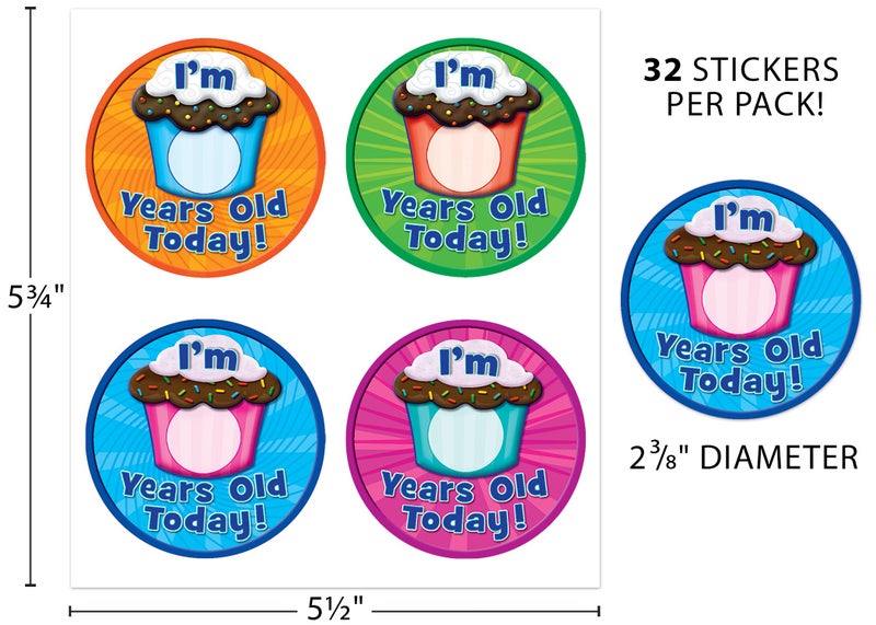 Teacher Created Resources I Am __ Years Old Today WearEm Badges (5470) - Image 3